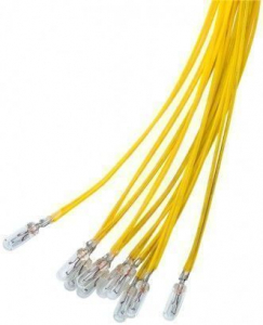 LAMPADA SUB MINIATURA, 1.1 W, GIALLO, 0.3 M, 14 V (DC), 80 MA