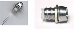 LED BLU 3MM CON GHIERA PORTALED