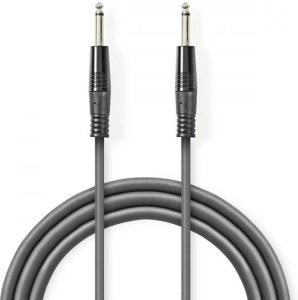 CAVO AUDIO JACK 6,35mm MONO MASCHIO JACK 6,35mm MONO MASCHIO 5mt NEDIS