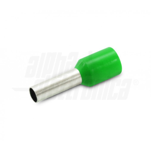Terminale a bussola preisolato per cavo 6mm² - AWG10 VERDE