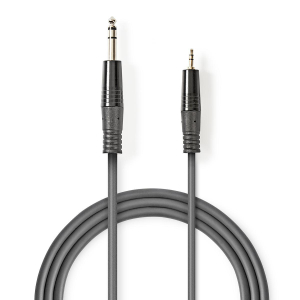 CAVO AUDIO JACK 6,35mm STEREO MASCHIO JACK 3,5mm STEREO MASCHIO 3mt NEDIS