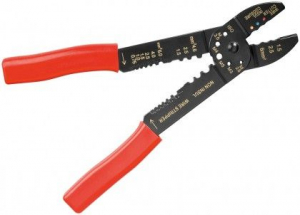 PINZA UNIVERSALE PER CRIMPARE E SPELARE CON TAGLIACAVI