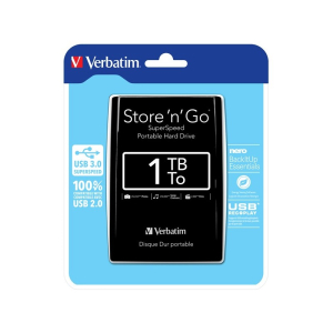 HARD DISK ESTERNO HDD 2,5" USB 3.0 1TB NERO STORE'N'GO VERBATIM