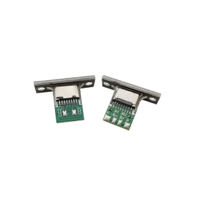 PRESA USB TYPE-C 6 PIN DA PANNELLO NERA 5VDC 3A