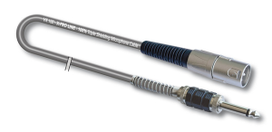 CAVO XLR MASCHIO A JACK 6,35MM MONO MASCHIO 10MT X-PRO TRIPLA SCHERMATURA AUDIODESIGN