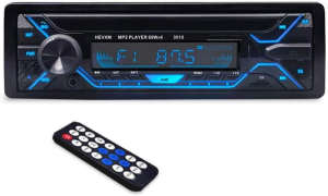 AUTORADIO 1 DIN 4X60W FM USB AUX BT SD LETTORE CD+DVD FRONTALINO ESTRAIBILE TELECOMANDO