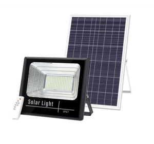KIT FARO A LED 25W + PANNELLO SOLARE E TELECOMANDO IP66 DIMMERABILE 6500K