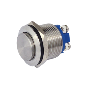 PULSANTE IN METALLO 19 MM 2 CONTATTI N.O. IP67 250VAC 3A