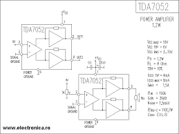 TDA7052 power audio amplifier schematic