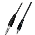 CAVO AUDIO JACK 3,5 STEREO-JACK 6,3 STEREO 1,5 MT