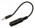 STEREO CAVO AUDIO MASCHIO DA 3.5 MM - 6.35 MM FEMMINA 0.20 M NERO