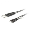 STEREO CAVO AUDIO 2X 6.35 MM MASCHIO - 2X RCA MASCHIO 5.0 M GRIGIO SCURO