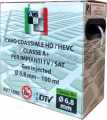 CAVO TV COASSIALE 75OHM-6,80MM  CLASSE A+ RAME ROSSO AL METRO