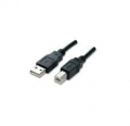 Cavo USB spina tipo A-spina tipo B 1,8mt   2.0 alta qualità nero