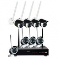 KIT 8 TELECAMERE WIFI CON FUNZIONE PONTE RADIO MOTION EMAIL APP IOS/ANDROID IP65 1080P 2MPX 3,6 MM VISIONE NOTTURNA