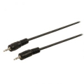 CAVO AUDIO STEREO JACK MASCHIO2,5mm - JACK MASCHIO 2,5 mm - 1 METRO - NERO