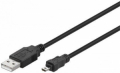 CAVO USB 2.0 USB MINI TYPE-B AD ALTA VELOCITÀ NERO 1,8MT