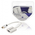 CAVO HDMI AD ALTA VELOCITÀ  CONNETTORE HDMI - VGA FEMMINA 0.20 M BIANCO