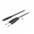 CAVO AUDIO 2 JACK 6,35mm MONO MASCHIO JACK 3,5mm STEREO MASCHIO 3mt
