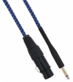 CAVO XLR FEMMINA A JACK 6,35MM MASCHIO MONO 3MT BIANCO/BLU