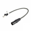 CAVO XLR MASCHIO A SPINA RJ45 0,30MT GRIGIO SCURO