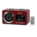 SISTEMA AUDIO MULTIMEDIALE A 3 ALTOPARLANTI BATTERIA INTERNA FM PLL SD USB AUX CON TELECOMANDO