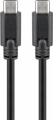Goobay Cavo USB-C™ 3.1 di 1a generazione nero 0.5mt Protezione antipolvere - Spina USB-C™ > Spina USB-C™