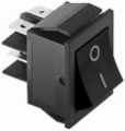 INTERRUTTORE BIPOLARE ON-OFF NERO 15A