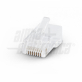 Spina PLUG  RJ45 8P8C Cat6A UTP AWG23 Passante