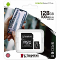 MEMORY CARD MICRO SD C10 SDCS 128GB CANVAS SELECT PLUS 100MB/s KINGSTON