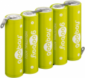 PACCO BATTERIE 5xAA - 2100mAh, nichel-metallo idruro (NiMH), 6V