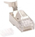 Connettore PLUG RJ45  passante  Cat6a  FTP AWG23 SCHERMATO AWG 23