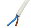 CAVO BIPOLARE TONDO BIANCO 2X1MM TENSIONE NOMINALE UO/U 300/300 V