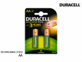 DURACELL BATTERIA RICARICABILE 2 STILO AA 1300 mAh PRE CARICATE