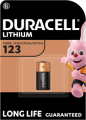 DURACELL BATTERIA LITIO CR123A  +40% MORE POWER