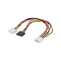 CAVO ADATTATORE PER PC A Y per PC 5.25, 1 connettore a 1 connettore SATA e 1 presa 5.25, 0.3 m Spina SATA Standard