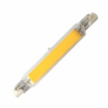 LAMPADINA IN VETRO R7S LED COB BIANCO NATURALE 15W DIMMERABILE
