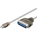 CAVO USB PER STAMPANTE TRASPARENTE 1,5 MT SPINA USB 2.0 (TIPO A) SPINA CENTRONICS (36 PIN)