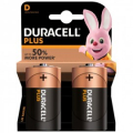 DURACELL PLUS BATTERIA ALCALINA TORCIA D BLISTER 2pz