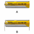 BATTERIA AA NI-CD STILO 1,2V 800mA CON LAMELLE