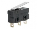 MICROSWITCH CON LEVA CORTA 20x10X5MM 5A 125VAC TERMINALI A SALDARE