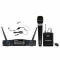 ZZIPP Set Radiomicrofono 1 Gelato / 1Archetto PLL/UHF 48 Ch Wireless Dj karaoke