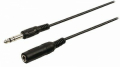 Cavo di Prolunga AUX  Audio Stereo 6.35 mm Maschio - 6.35 mm Femmina 5mT Nero