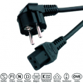 CAVO ALIMENTAZIONE SPINA SCHUKO 90°/ PRESA VDE 2MT 3X0,75