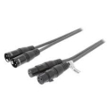 CAVO 2X XLR MASCHIO A 2X XLR FEMMINA STEREO 3MT GRIGIO SCURO