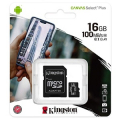 MEMORY CARD MICRO SD 16GB CON ADATTATORE 100MB/S CANVAS SELECT PLUS - KINGSTON