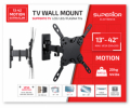 Supporto a parete per TV Motion Extra Slim 13-42