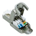 Spina PLUG RJ45 FTP CAT6 schermato, installazione rapida senza attrezzi