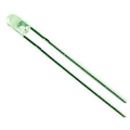 LED 3mm Trasparente Luce VERDE 50° 650mcd