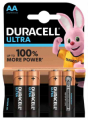 DURACELL ULTRA BATTERIA ALCALINA STILO AA MN1500 BLISTER 4PZ